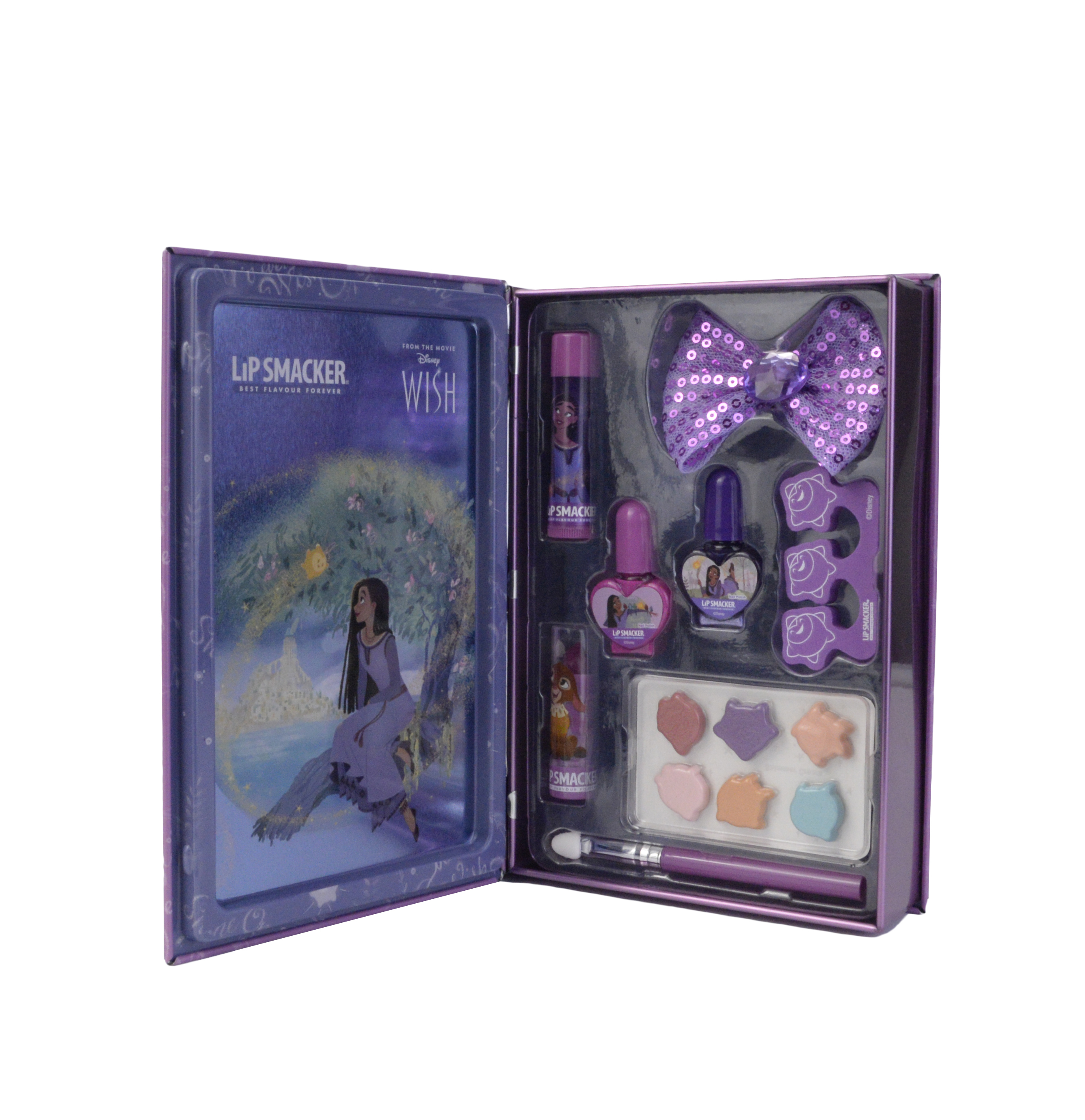 Zestaw kosmetyków do makijażu Disney Wish Lip Smacker Wish Book Tin zabawka  Markwins - sklep Bee.pl